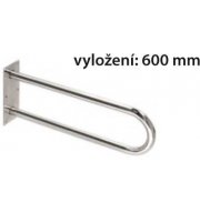 Fiksēts ovāls rokturis izlietnei 60 cm