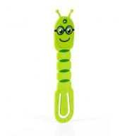 Piestiprināma grāmatu lampiņa Flexilight Bookworm Green