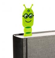 Piestiprināma grāmatu lampiņa Flexilight Bookworm Green
