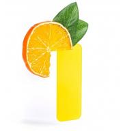 Grāmatzīme ar jautru Fruitmark Orange dizainu
