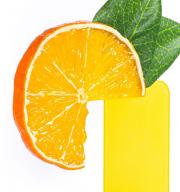 Grāmatzīme ar jautru Fruitmark Orange dizainu